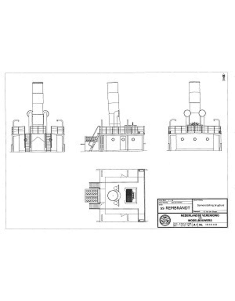 MBT ss "Rembrandt" - 1856 (KNSM) - Construction Drawing Scale 1 : 40 (10.10.122)