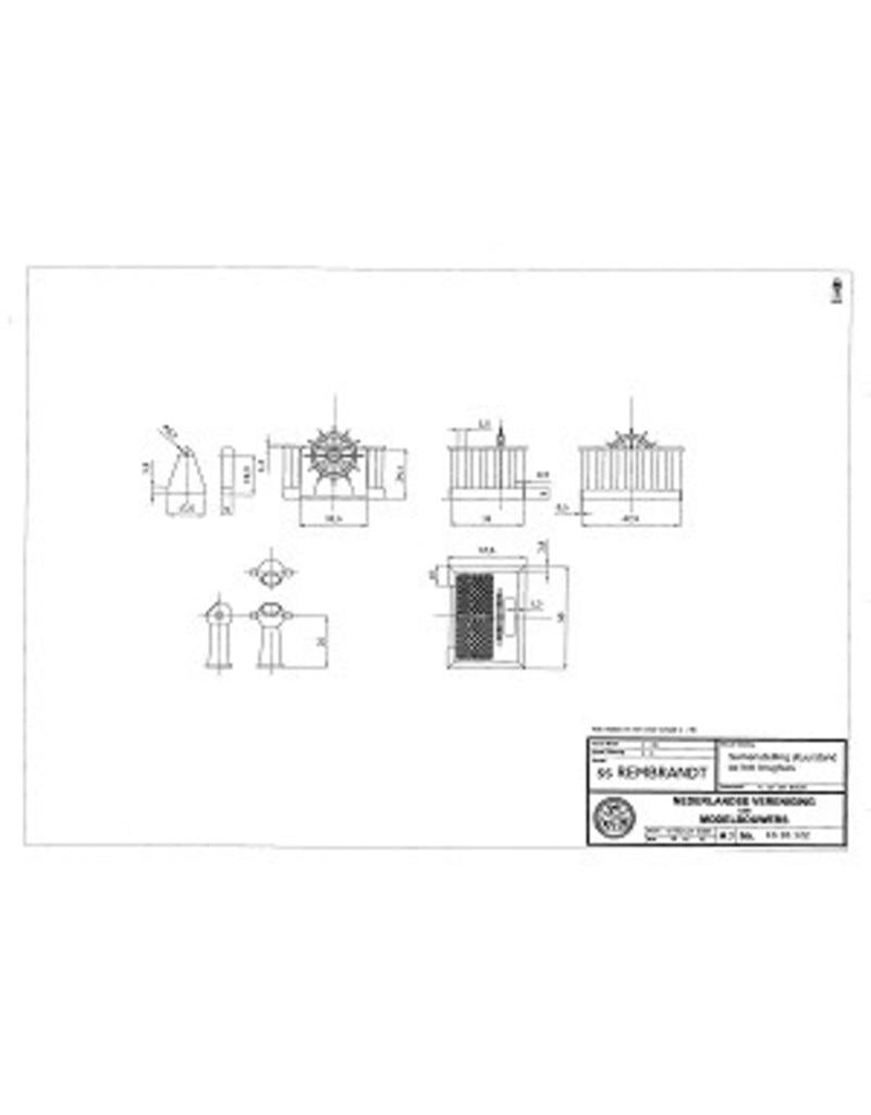 MBT ss "Rembrandt" - 1856 (KNSM) - Construction Drawing Scale 1 : 40 (10.10.122)