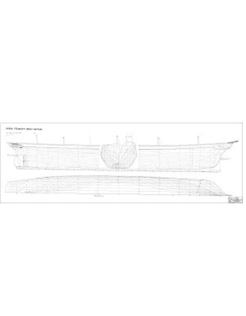 MBT Screw steamship ss "Great Britain" (1843) - Construction Drawing Scale 1 : 96 (10.10.133)
