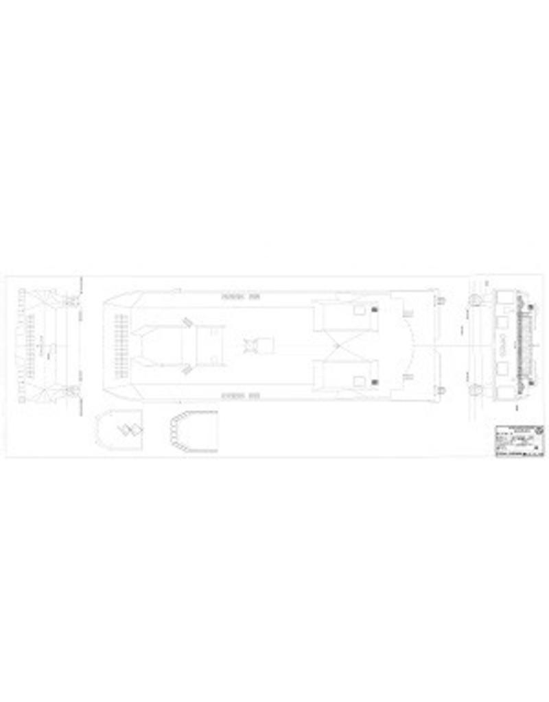 MBT Catamaran ferry MS Stena Carisma (1997) - Stena Line - Construction plan Scale 1:100 (10.10.159)