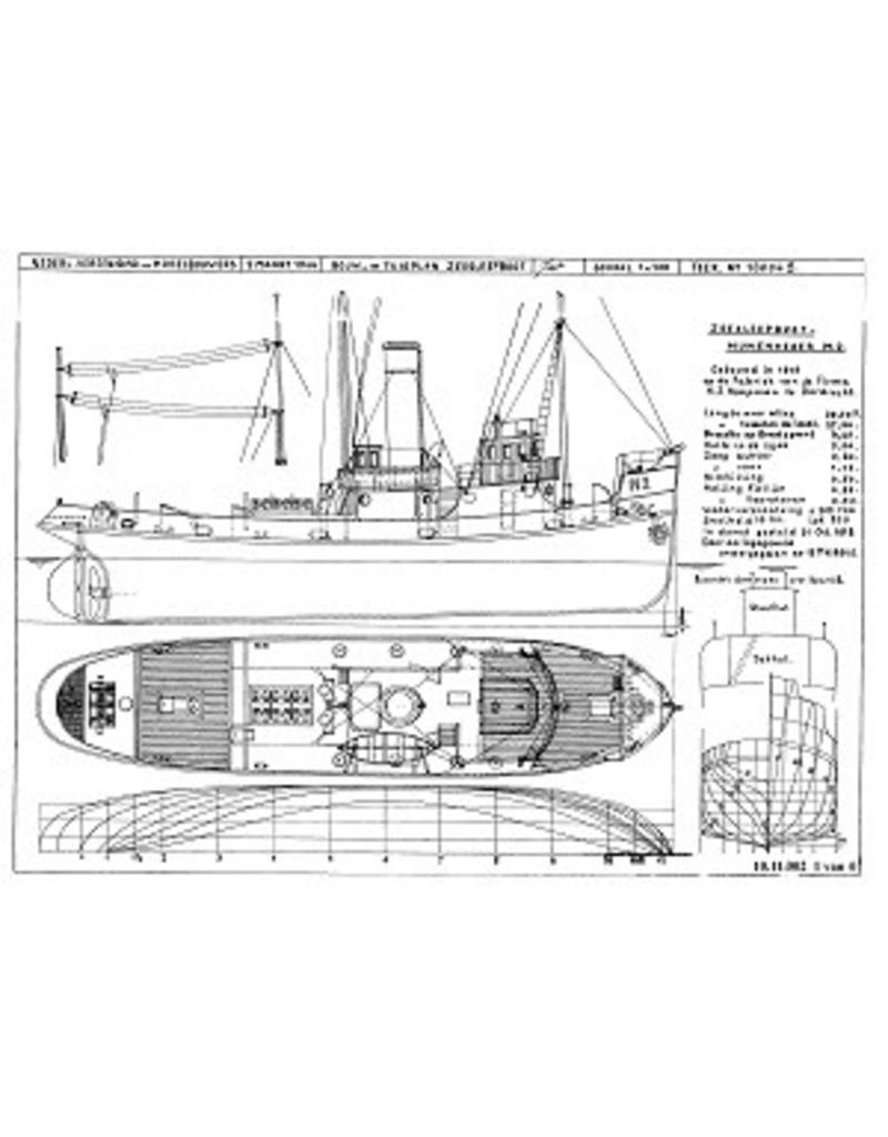 NVM 10.11.002 HrMs sleepboot/mijnenveger M 2 (1918) ex "Marie II"