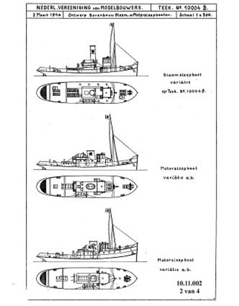 NVM 10.11.002 HrMs sleepboot/mijnenveger M 2 (1918) ex "Marie II"