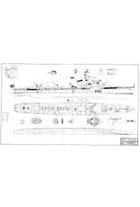 MBT Danish torpedo boat "Huitfelt" D320, "Willemoes" D321 (1947) - Construction plan Scale 1:100 (10.11.015)
