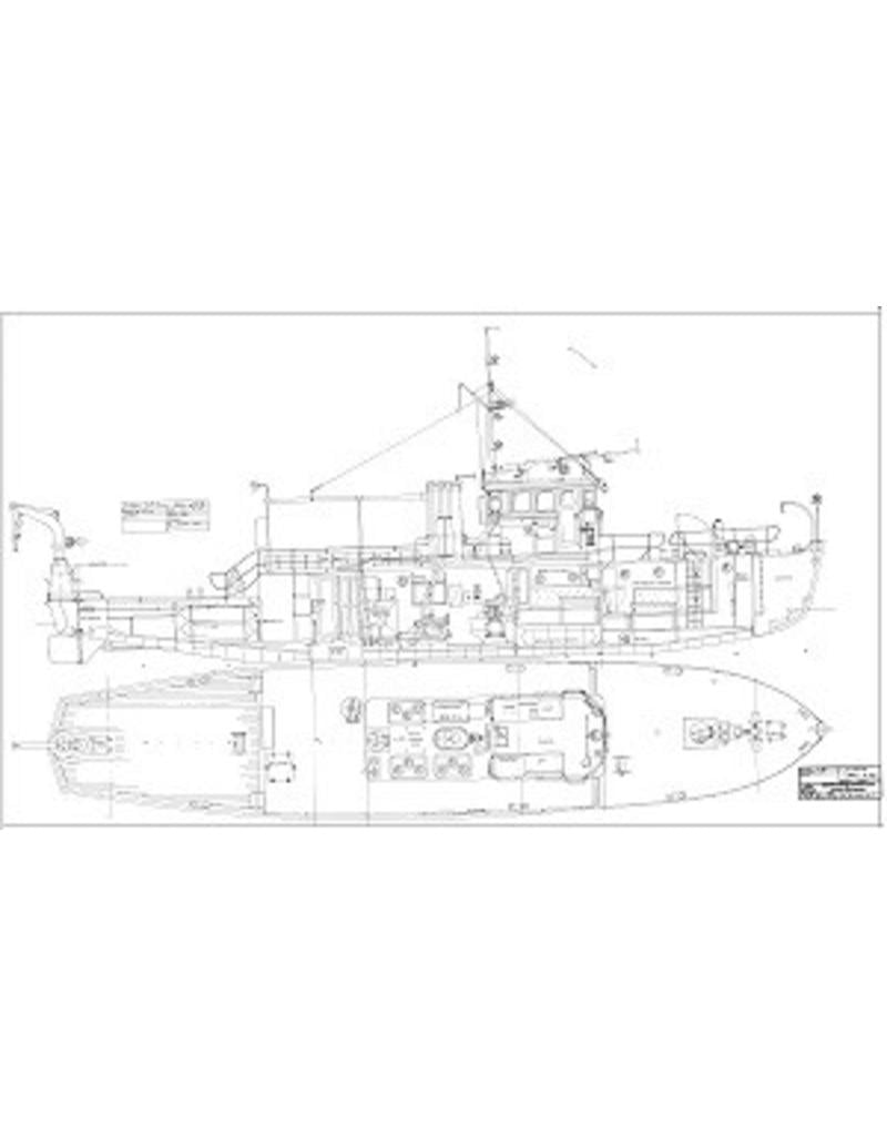 MBT HrMs diving boat "Argus" A847 - Construction drawing Scale 1:20 (10.11.017)