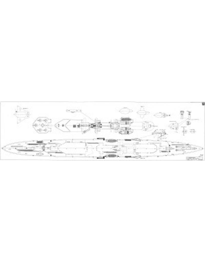 MBT HrMs cruiser "De Ruyter" (1936) – Construction drawing, scale 1:100 (10.11.019)