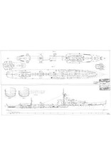 MBT HrMs destroyer "Piet Hein" D805 (1945) – ex HMS "Separis" (1943) – Construction plan Scale 1:100 (10.11.023)