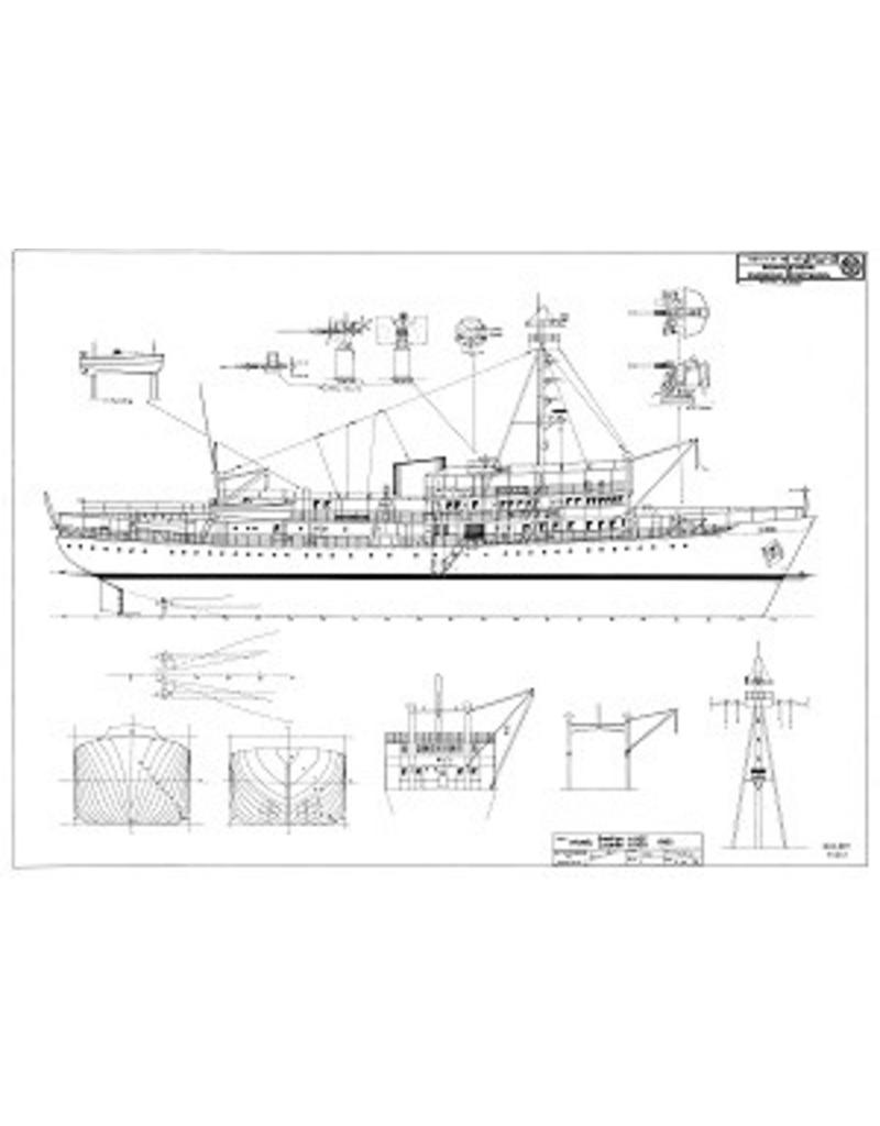 NVM 10.11.029 HRMS Vermessungsschiffe "Snell" A907 ", Luymes" A902 (1952)