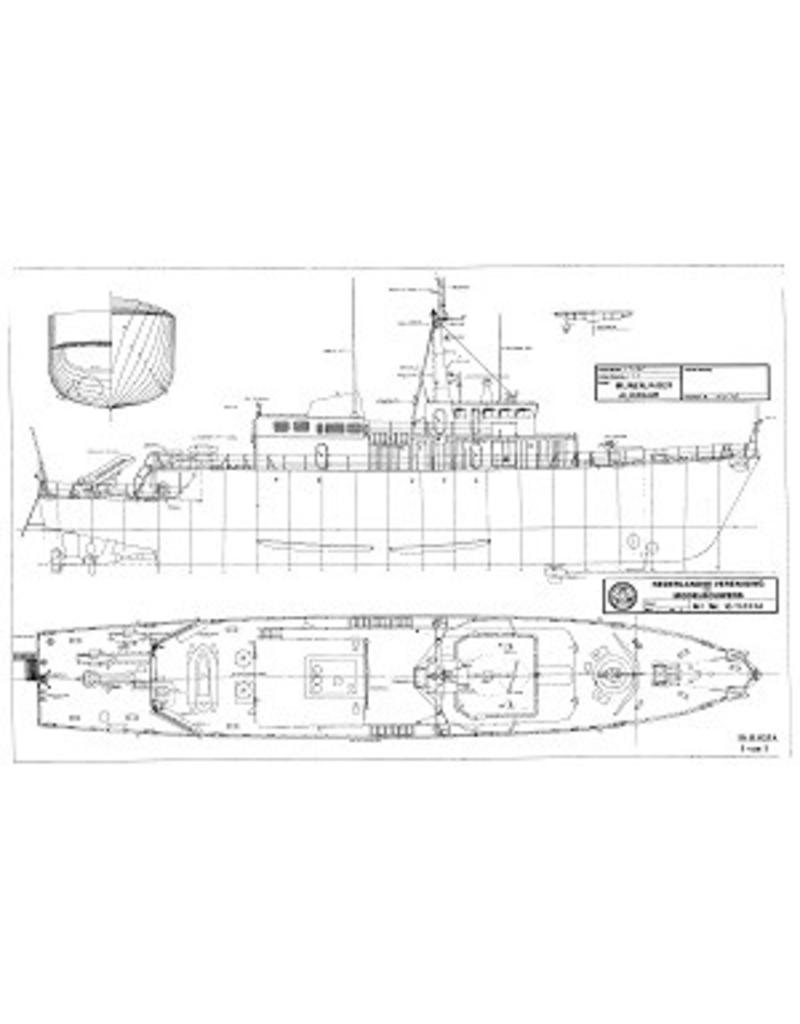 MBT HrMs Alkmaar-class minesweepers (1983/89) - Construction drawing Scale 1:100 (10.11.033/A)