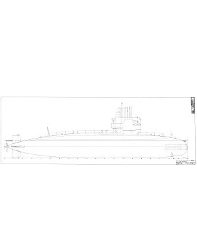 MBT HrMs submarines "Zwaardvis" S806, "Tijgerhaai" S807 (1972) - Construction drawing Scale 1:50 (10.11.040)
