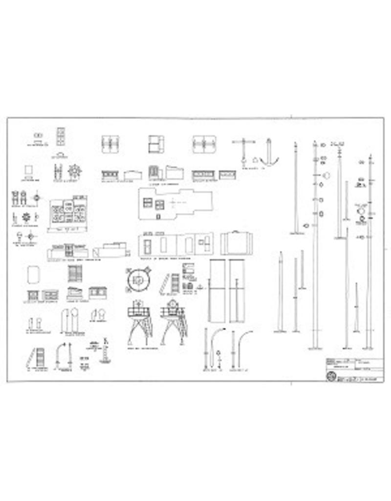 MBT HrMs North Sea Fisheries Police Vessel "Zeehond" (1892) - Construction Drawing Scale 1 : 50 (10.11.045)