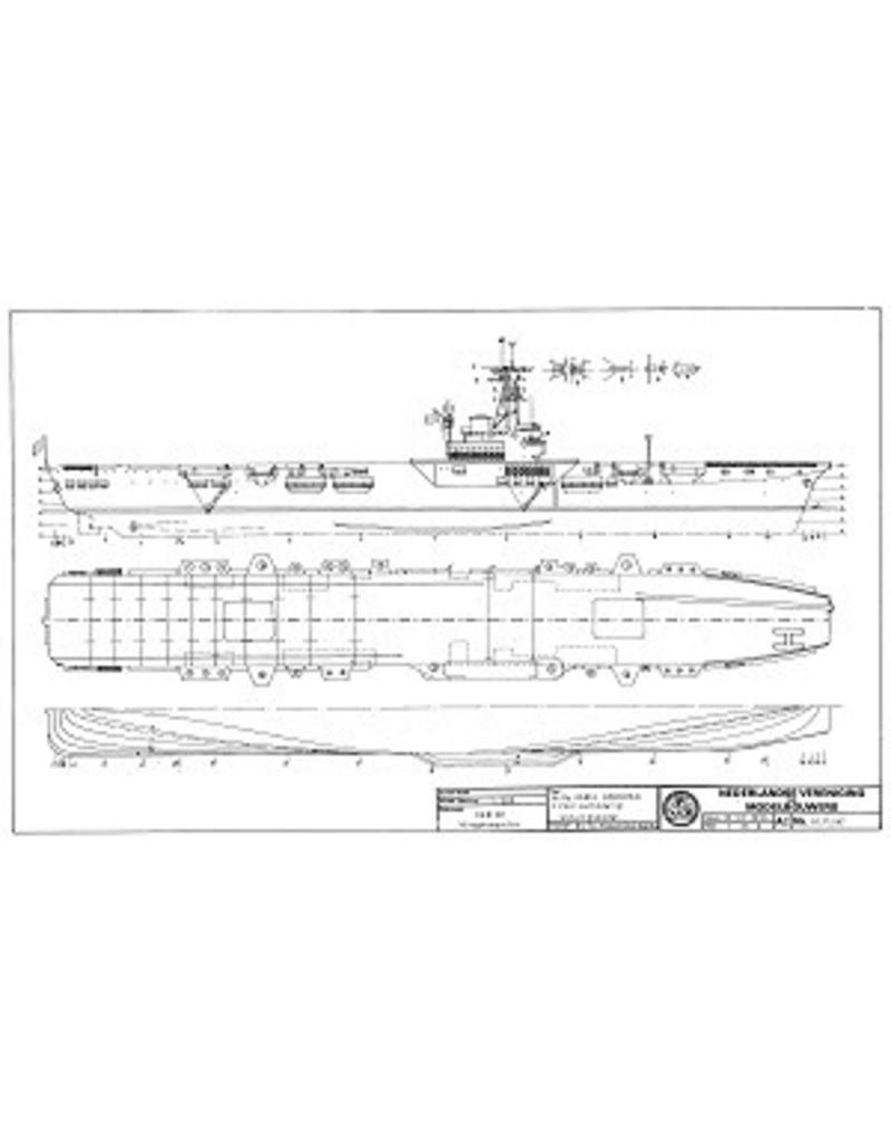 NVM 10.11.047 HrMs vliegkampschip "Karel Doorman" (1948) ex "HMS Venerable" (1942); vÌÎ_ÌÎ_r verb.