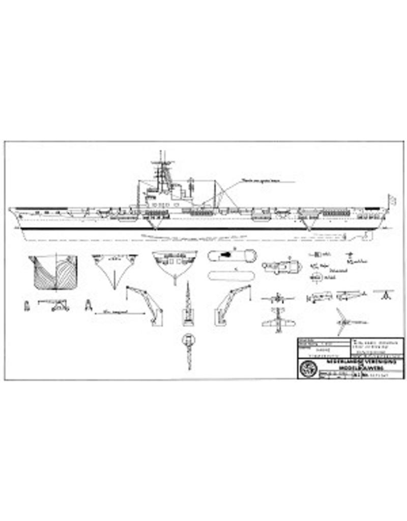 NVM 10.11.047 HRMS Flugzeugträger 'Karel Doorman "(1948) ex" HMS Venerable "(1942); Vor dem Verb.