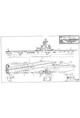 MBT HrMs aircraft carrier "Karel Doorman" (1948) ex "HMS Venerable" (1942); after conversion (55/58) - Construction drawing Scale 1 : 500 (10.11.048)