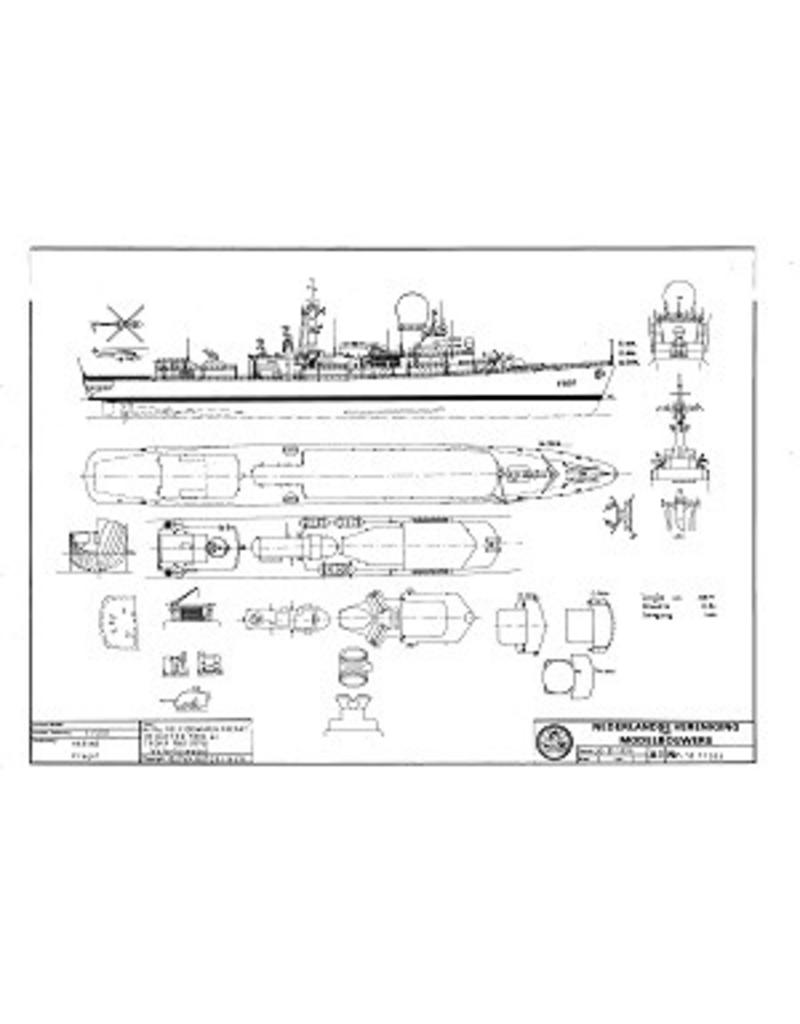 NVM 10.11.053 HRMS Lenkwaffenfregatte "de Ruyter" F806 (1976), "Tromp" F801 (1975)
