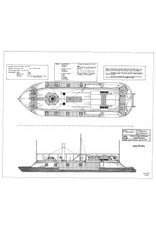 MBT Wheel-steam gunboat USS "Cairo" (1862) - Construction plan Scale 1 : 104 (10.11.064)