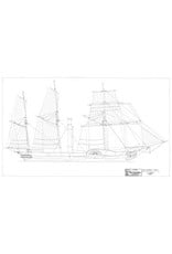 MBT ZMS steam packet of war SS "Curacao" (1826) ex "Calpe" (1825) - Construction plan Scale 1:50 (10.11.078)