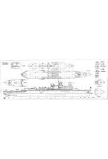 MBT HrMs Kruiser "de Zeven Provincien"; original design 1939 - Construction drawing Scale 1 : 100 (10.11.088)
