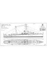 MBT HMS "Wellington" (1934) - "Grimsby"- Class escort sloop - Building Drawing Scale 1 : 96 (10.11.093)