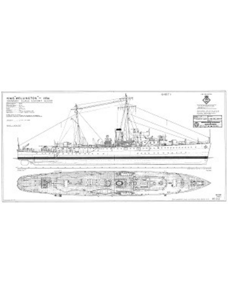 MBT 10.11.093 HMS "Wellington" (1934) - "Grimsby"- Class escort sloop