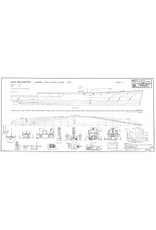 MBT HMS "Wellington" (1934) - "Grimsby"- Class escort sloop - Building Drawing Scale 1 : 96 (10.11.093)