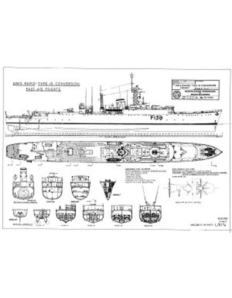 NVM 10.11.094 Typ 15 schnelle A / S Fregatte HMS "Schnelle" F138 (1953); ex R-Klasse Zerstörer HMS "Schnelle" H32
