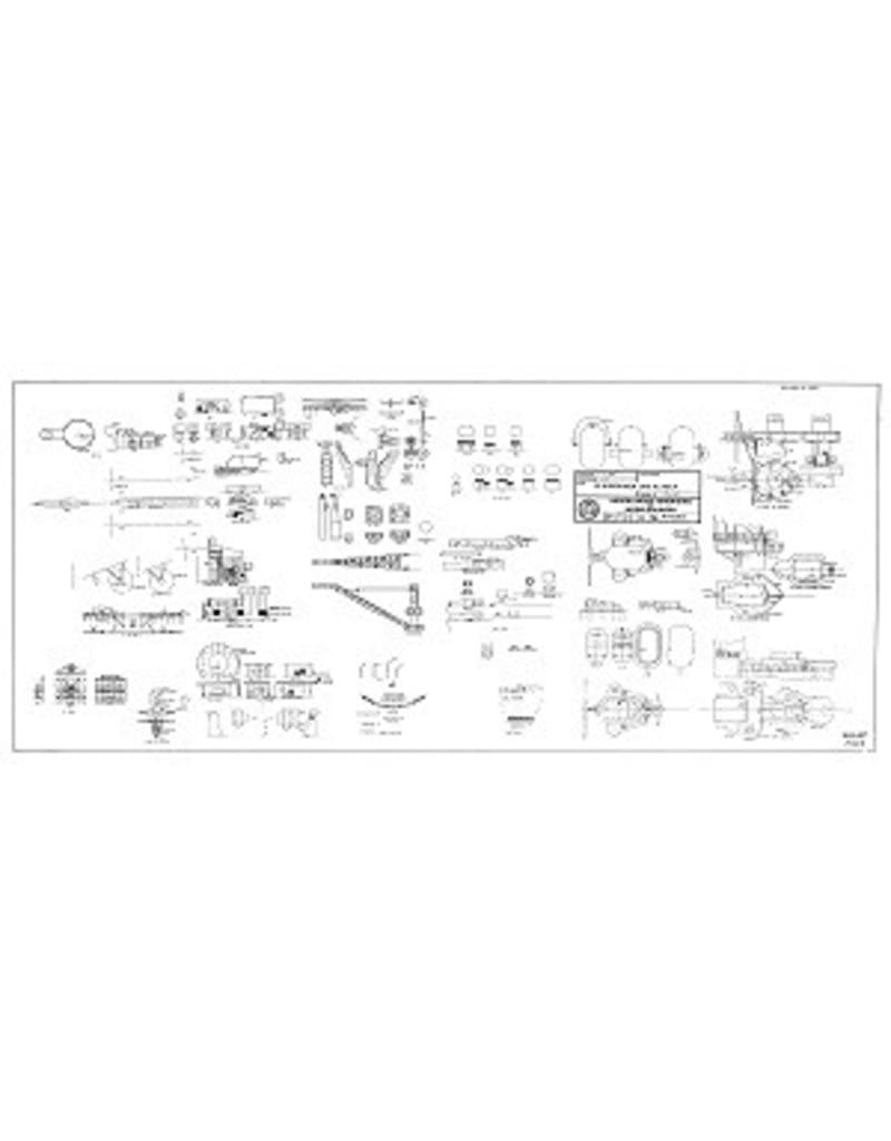 MBT Battleship USS "Alaska" CB-1 (1944) - Construction plan Scale 1 : 96 (10.11.097)