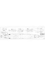 MBT Battleship USS "Alaska" CB-1 (1944) - Construction plan Scale 1 : 96 (10.11.097)