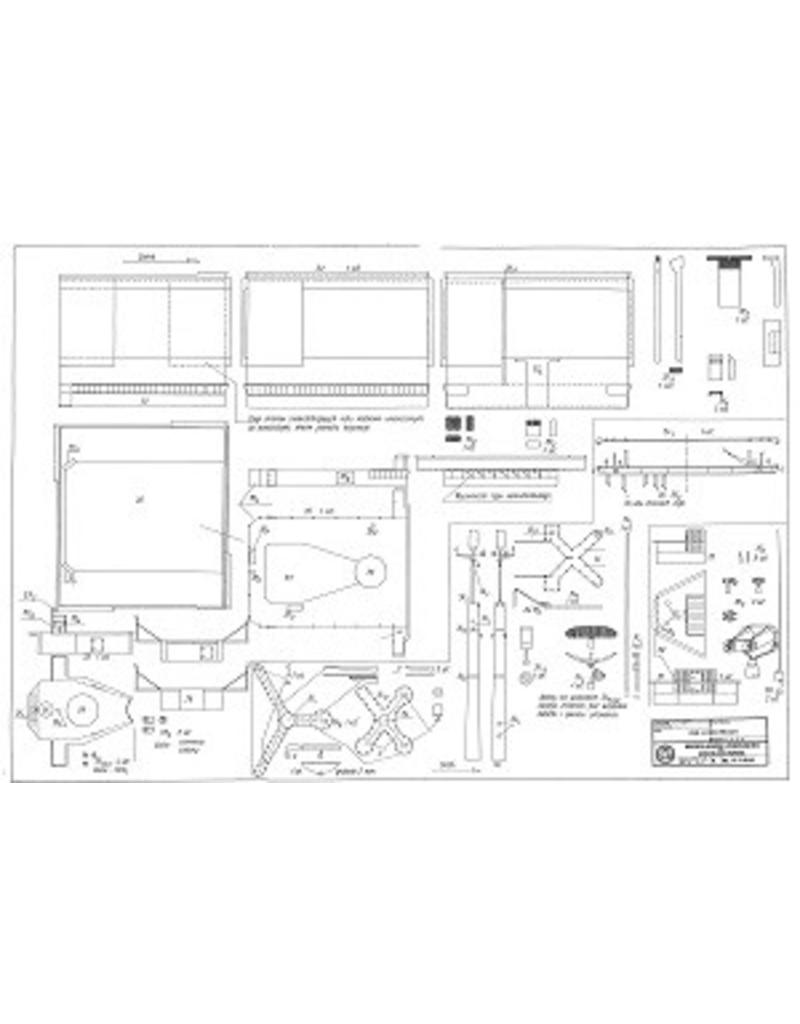 MBT Guided Missile Cruiser USS "Long Beach" CGN-9 (1961) - Construction Plan Scale 1:200 (10.11.098)