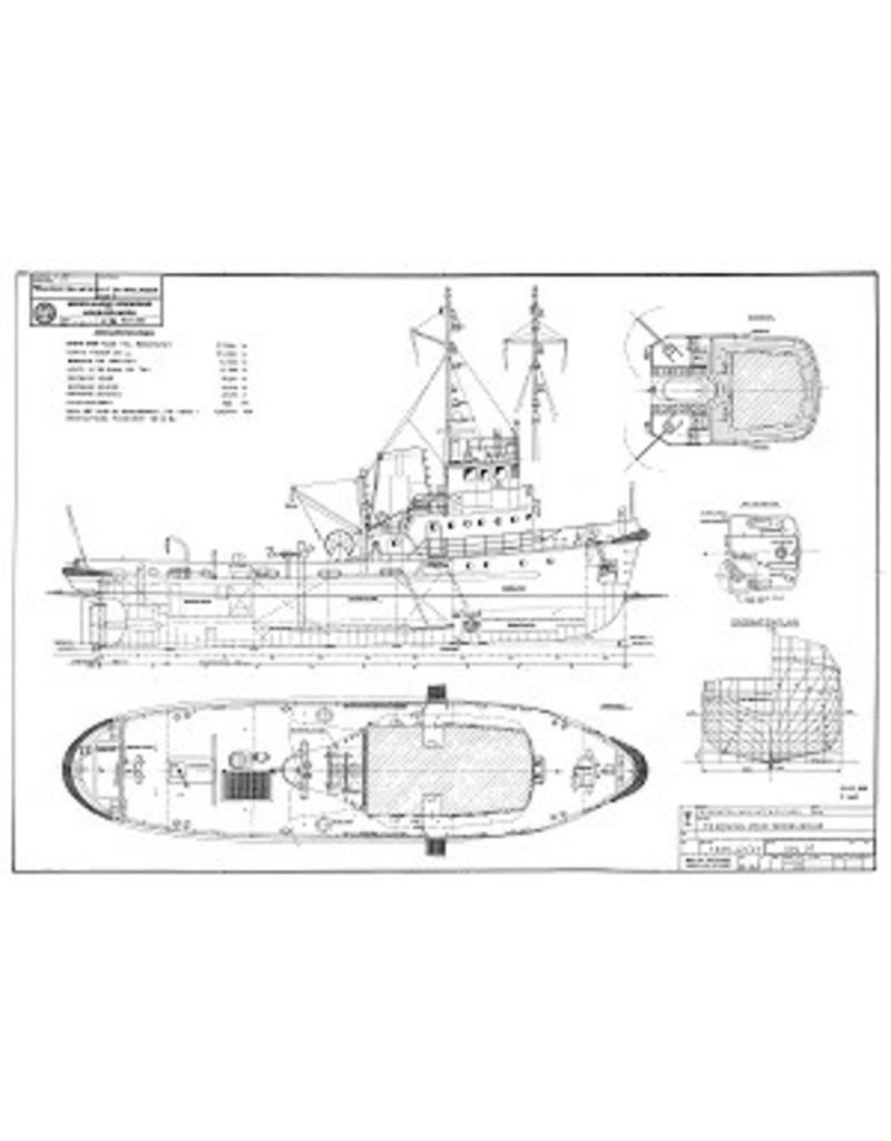 MBT Naval Tugs "Westgat" and "Wielingen" (1968) - Construction Drawing Scale 1 : 50 (10.11.100)
