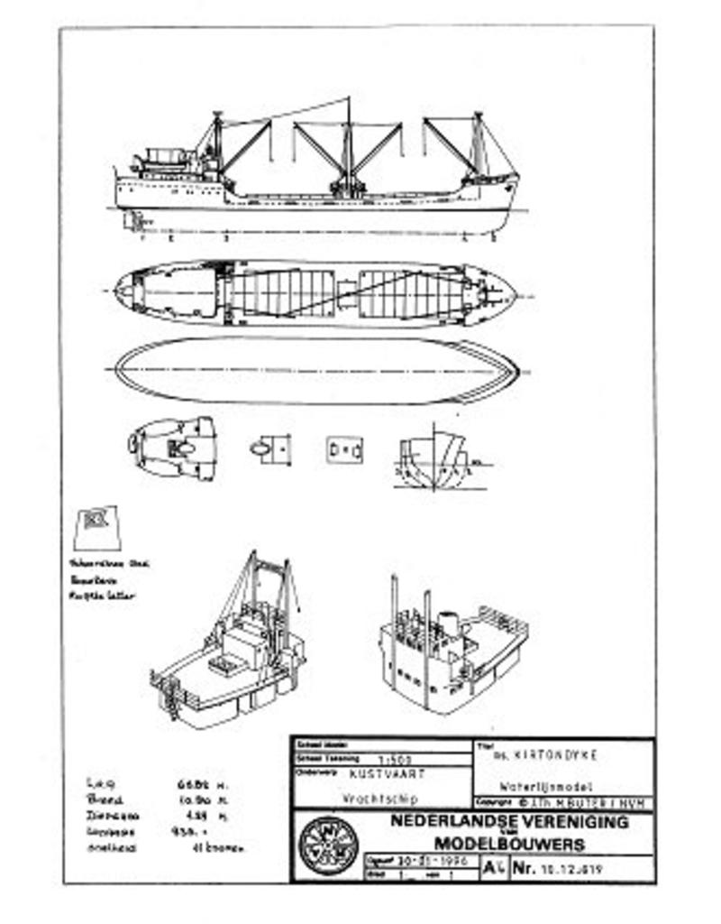 NVM 10.12.019 Bahn ms "Kirtondyke" (1957) - Klondyke Shipping Co.