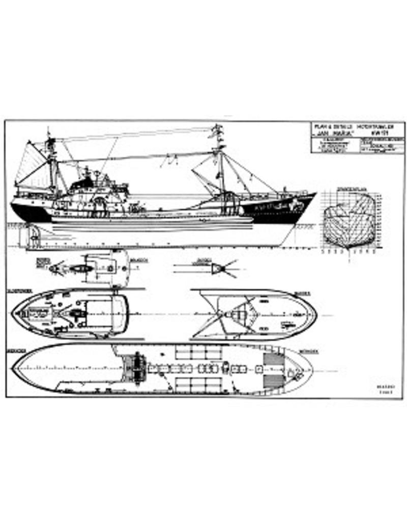 NVM 10.13.013 motortrawler "Jan Maria" KW 171(1963) - Rederij "de Samenwerking", Katwijk a. Zee