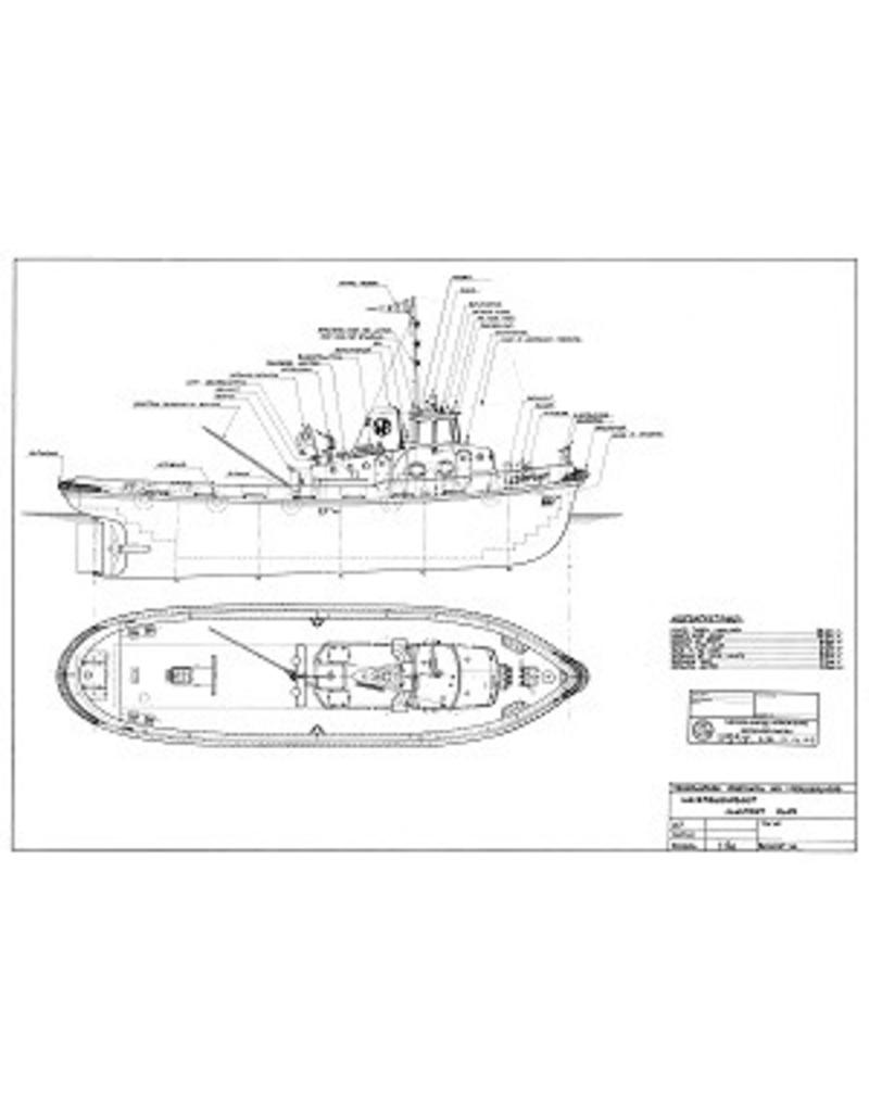 NVM 10.14.013 Hafenschlepper ms "Unternehmen", "GM Roentgen" (1961) - Wilton Feijenoord