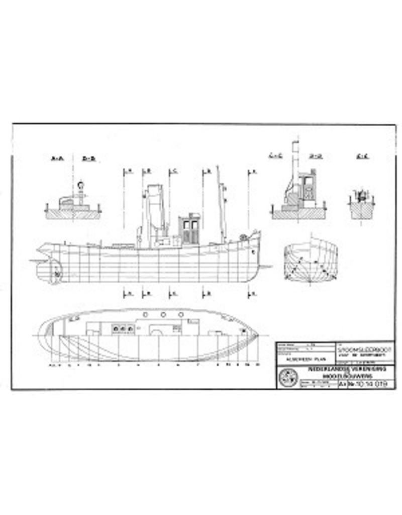 MBT 10.14.019 stoomsleepboot voor de binnenvaart (ca. 1920)