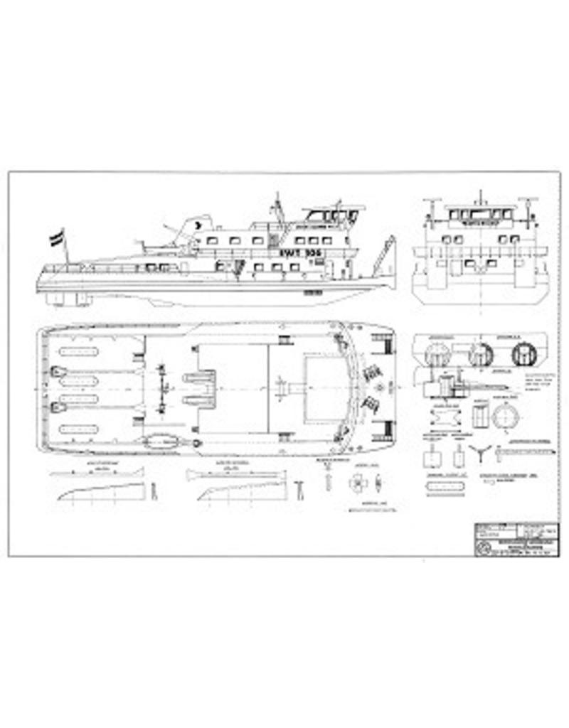 MBT 10.14.027 Schubboot ms EWT 106 "Jacob C. van Neck" (1976) - Eur. Wasserweg Transporte