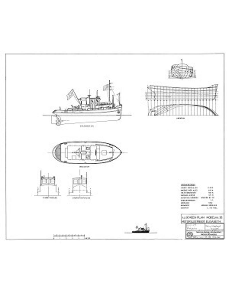 NVM 10.14.042 Fluss Schlepper Schiff "Elizabeth" (1950) - CJ van Thull