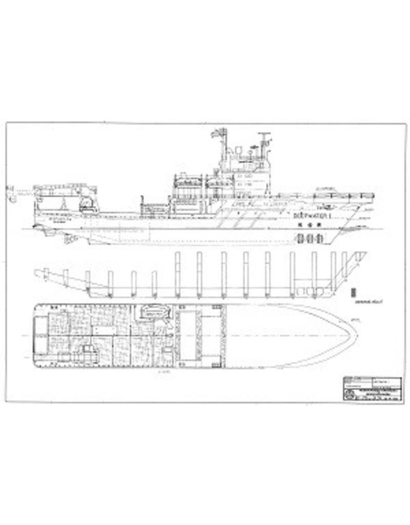 NVM 10.14.053 Tauchmutterschiff "Deep Water 1" (1983) - Deep Marine Service; "Deepwater 2"