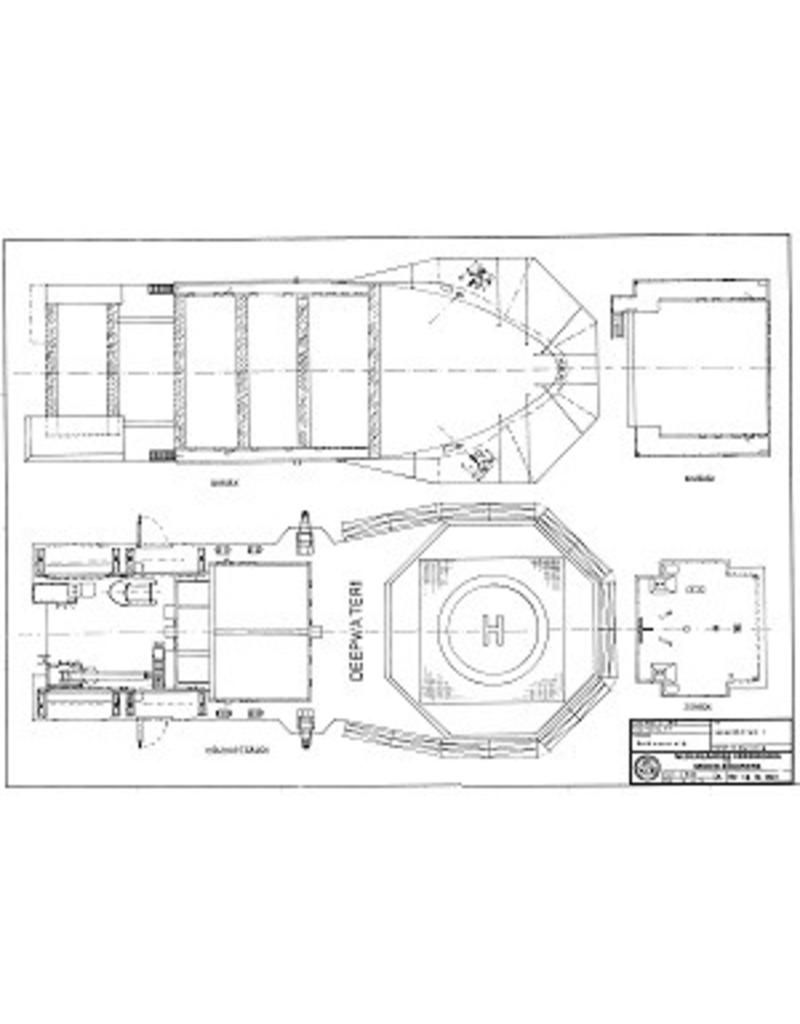 NVM 10.14.053 Tauchmutterschiff "Deep Water 1" (1983) - Deep Marine Service; "Deepwater 2"