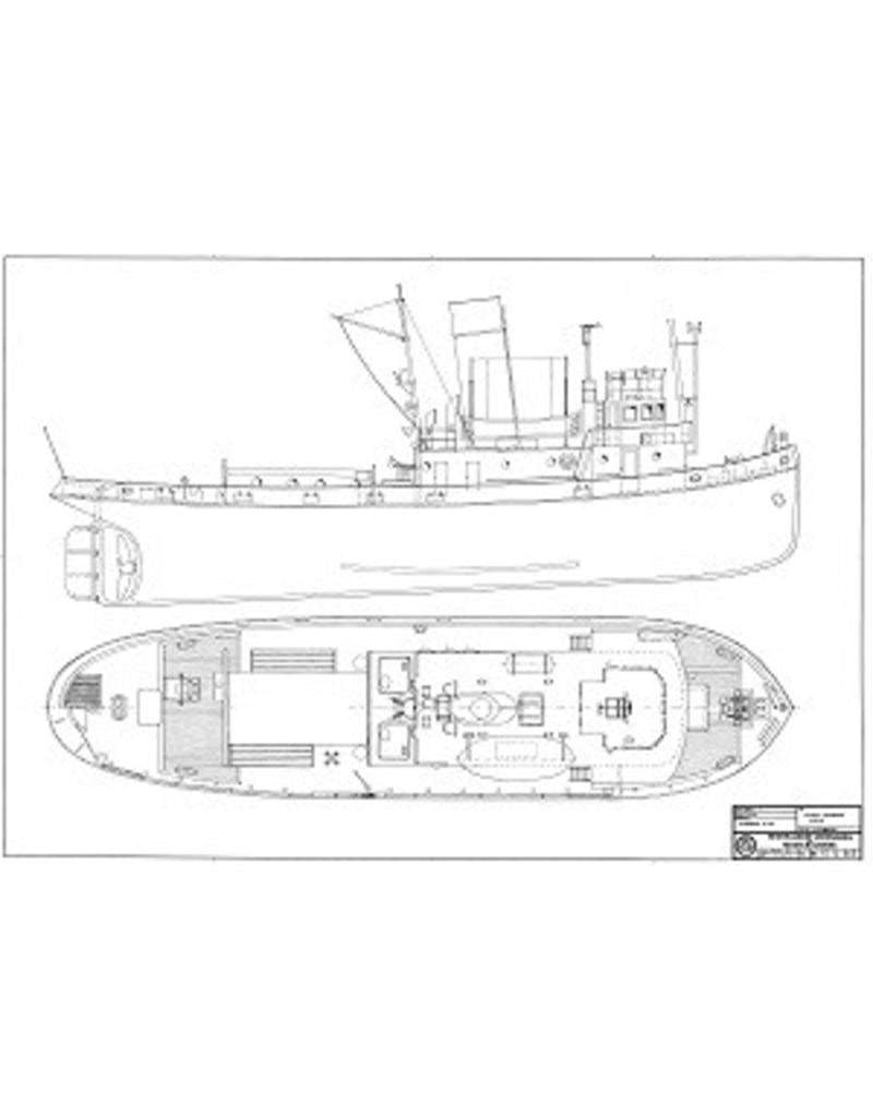 NVM 10.14.060 Thames sleepboot ss " Cervia" (1946) - Watkins (1947); ex "Empire Raymond" - Min.War Tr.