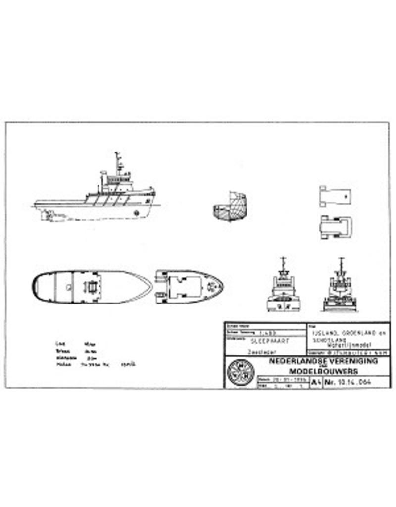 NVM 10.14.064 Schlepper ms "Island" (1980), "Greenland" (1977) "Scotland" (1978) - Sl. William Muller