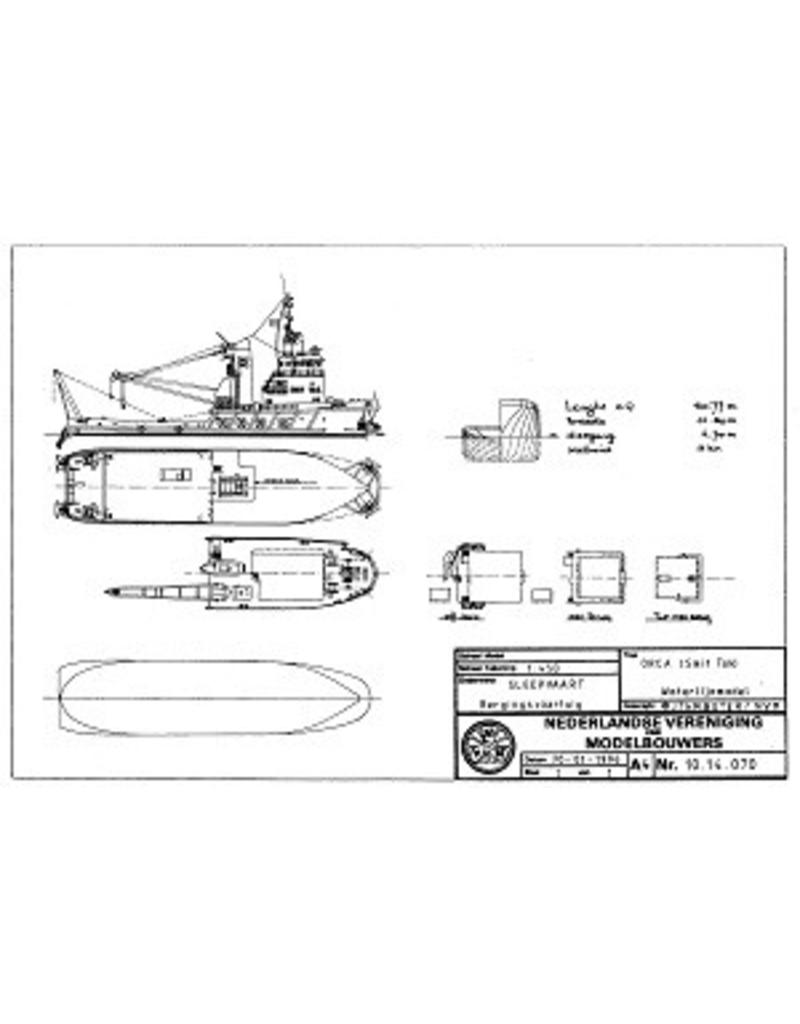 NVM 10.14.070 bergingsvaartuig ms "Orca" (1983) - Smit Tak; vanaf 1986 "Smit Orca"
