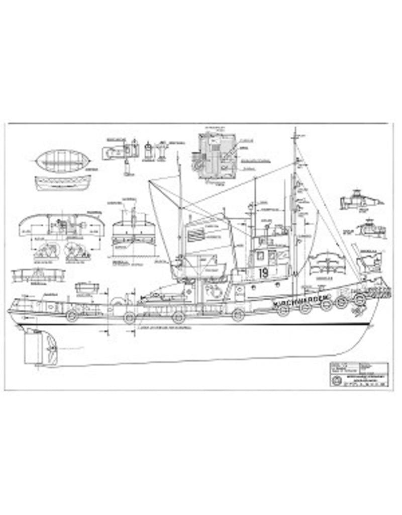 MBT 10.14.089 tugboat Bugsier 19 - "Kirchwerder" (1958) - Bugsier