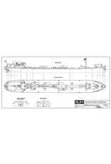 MBT Rheintanker ms " Albania" (1939) - Phs. van Ommeren - Bauzeichnung Maßstab 1 : 100 (10.15.002)