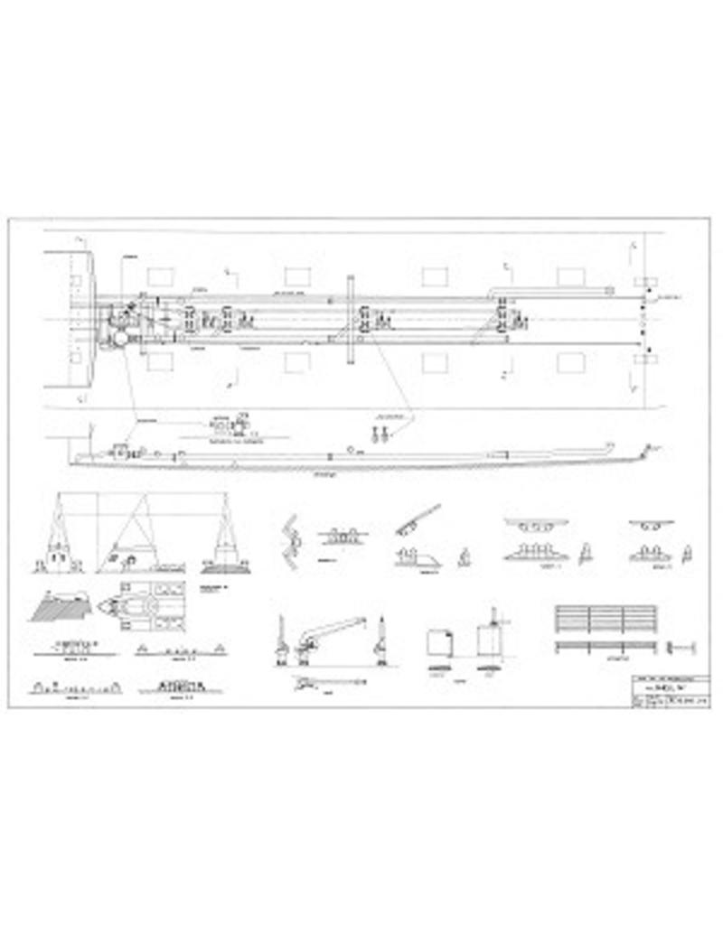 MBT Rhine tanker m.s. "Shell 14" (1965) - Shell Sales Co. - Construction Drawing Scale 1 : 100 (10.15.010)