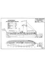 MBT Flussfahrgastschiff ss "Concordia" (1878) - Kralingse Dampfschiffvereinigung - Bauzeichnung Maßstab 1 : 75 (10.15.011)