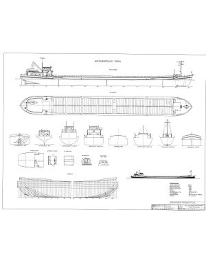 MBT Motorkempenaar ms "Corma" (1964) - R.C. Glerum - Bouwtekening Schaal 1 : 75 (10.15.015)