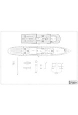 MBT Passagiersveerboot ss "Van Wijck" (1923) -Veerdienst Enkhuizen-Stavoren (Bosman - Alkmaar) - Bouwtekening Schaal 1 : 100 (10.15.018)