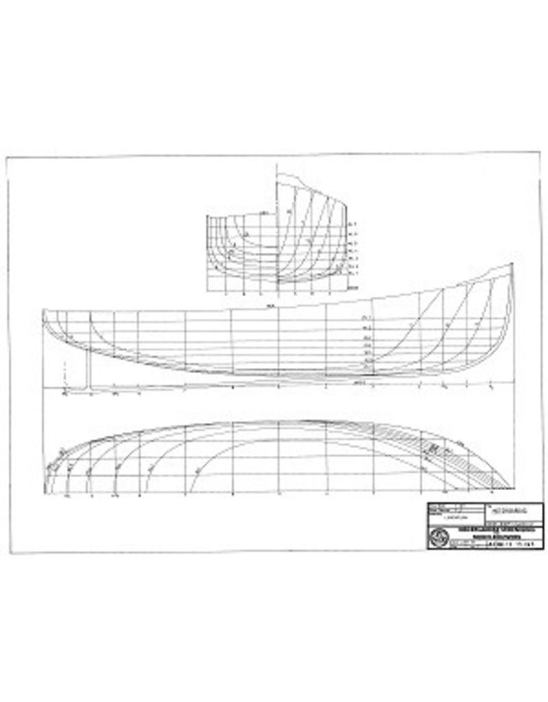 MBT Motorbarkas - Bouwtekening Schaal 1 : 20 (10.15.045)