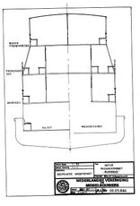 MBT Passagiersboot ss "Alkmaar" - Alkmaar Packet, C. Bosman - Bauzeichnung Maßstab 1 : 50 (10.15.046)