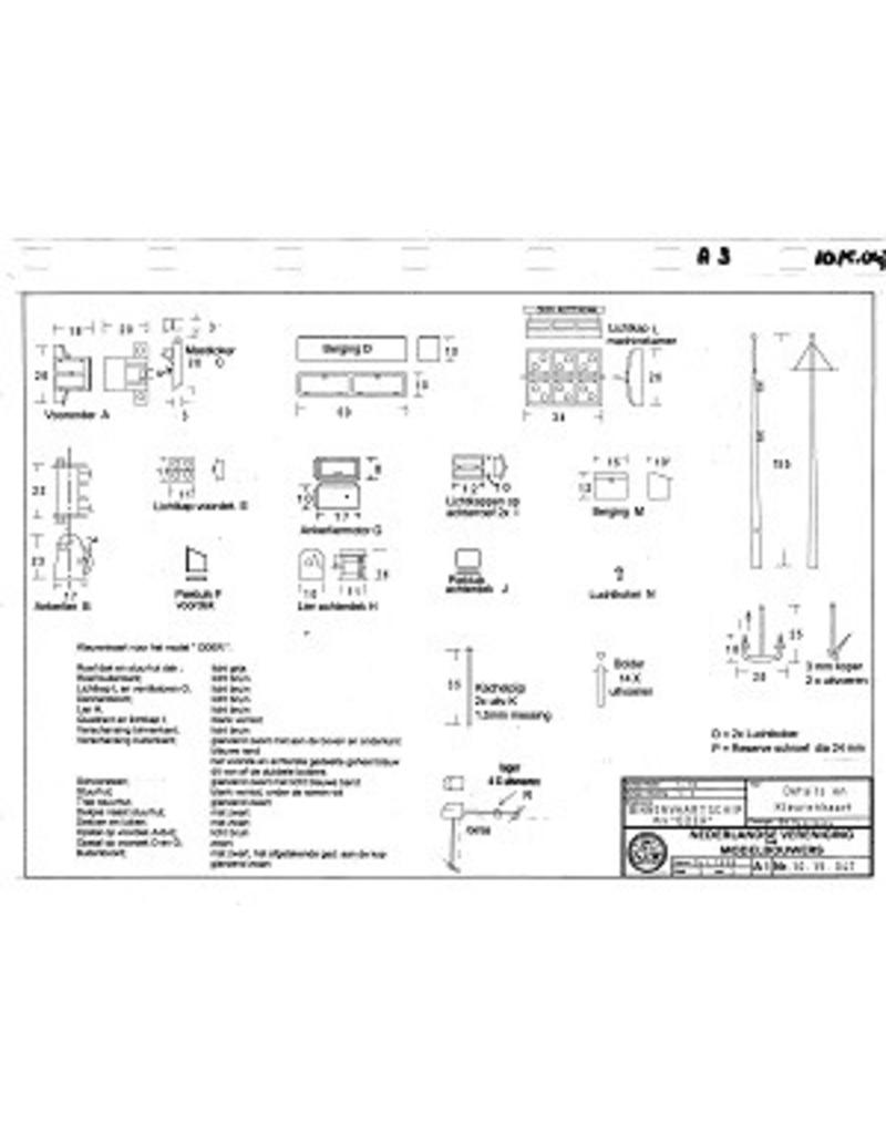 MBT Inland vessel MS "Oder" (1937) - NV Vola; ex SS "Werner" - Construction drawing Scale 1 : 70 (10.15.047)