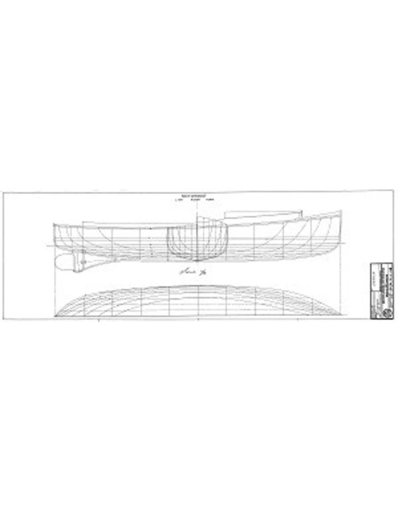 MBT Motorboot met kajuit (1901) - Bouwtekening Schaal 1 : 20 (10.15.048)